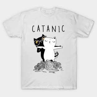 CATANIC, Romantic Cats T-Shirt